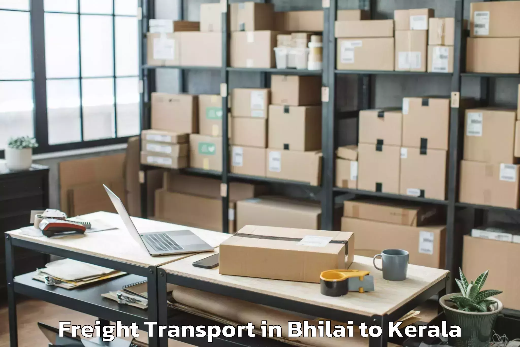 Leading Bhilai to Naduvannur Freight Transport Provider